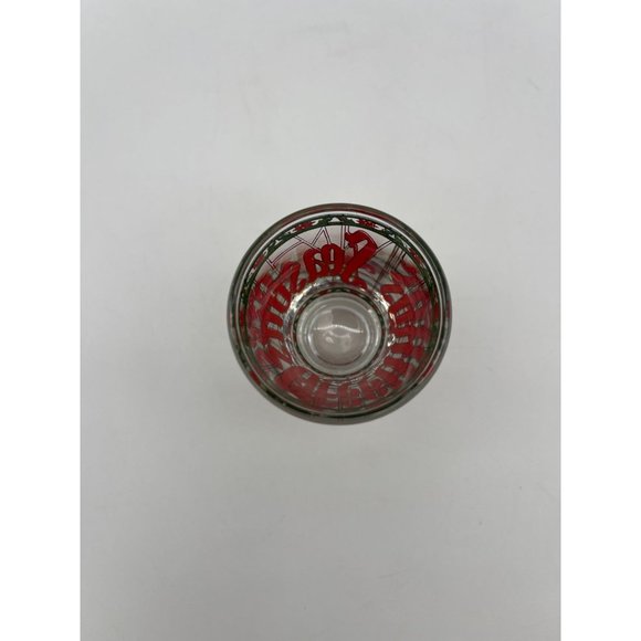 Vintage Culver Seasons Greetings Shot Glass Christmas - Picture 5 of 6
